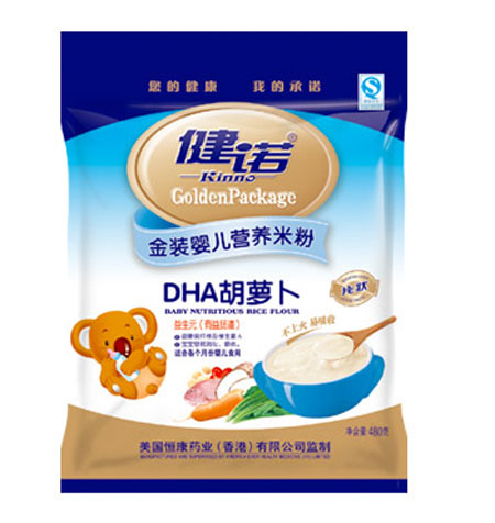 健諾DHA胡蘿卜嬰兒營(yíng)養(yǎng)米粉