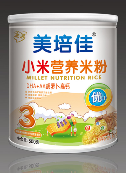 美培佳DHA+AA胡蘿卜高鈣小米米粉