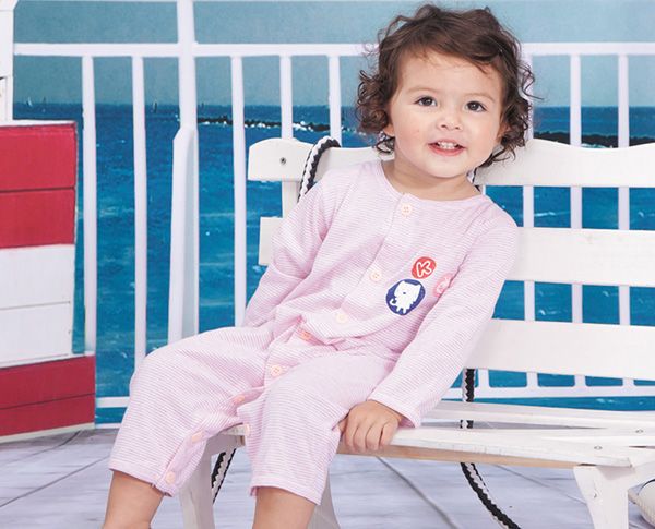 康貝坊粉色全棉內衣套裝