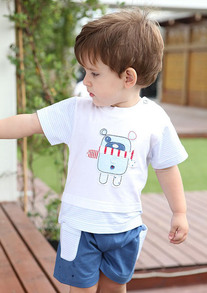 摩可拿新款純棉可愛(ài)套裝