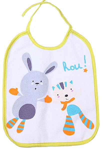 母之戀貓兔Baby無(wú)袖防水小圍嘴