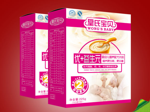 皇氏寶貝盒裝優(yōu)+益生元營養(yǎng)米粉2段