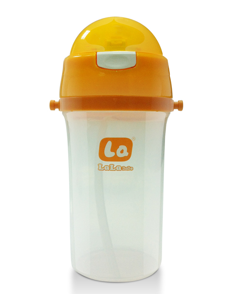 樂樂寶貝無柄吸管學飲杯黃色