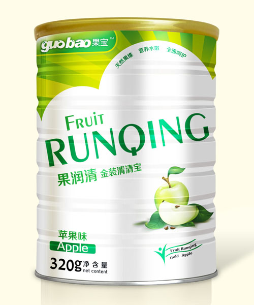 果寶果潤(rùn)清金裝清清寶蘋果味罐
