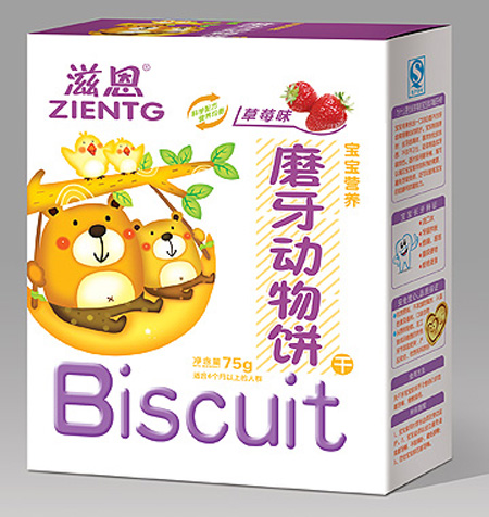 滋恩磨牙動(dòng)物餅草莓味