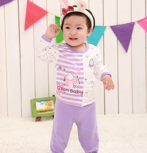 棉果果氨棉汗布動力寶寶內衣