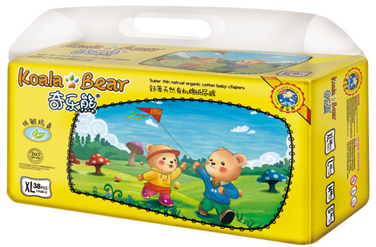 奇樂熊舒薄有機棉尿褲XL碼38片