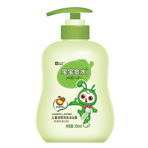 寶寶金水兒童清爽洗發(fā)沐浴露500ML