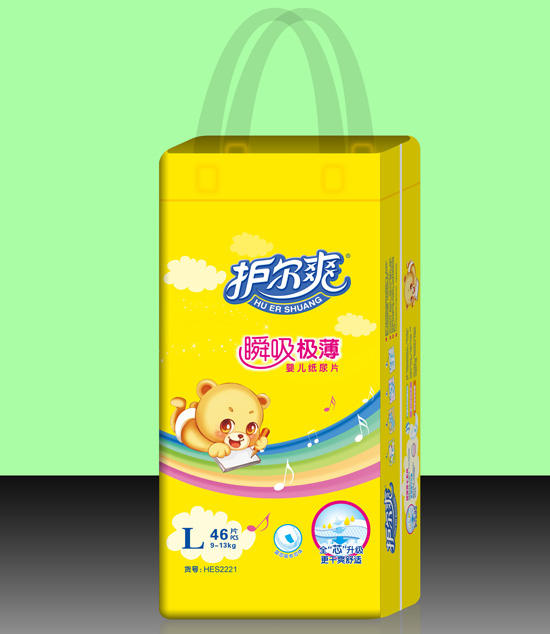 護(hù)爾爽瞬吸極薄嬰兒紙尿片L碼46片