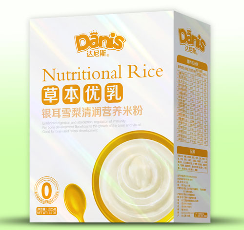 達(dá)尼斯草本優(yōu)乳銀耳雪梨清潤米粉盒裝0段