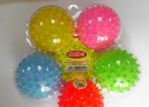 哈哈球3寸親子按摩球套裝充氣玩具