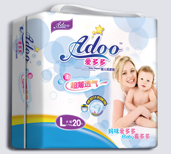 愛多多超薄透氣嬰兒紙尿褲L碼20片