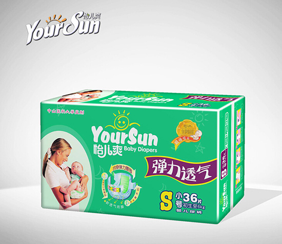 怡兒爽彈力透氣嬰兒紙尿褲S36片