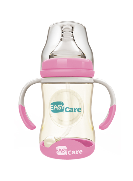 伊斯卡爾160mlPPSU自動寬口徑感溫奶瓶(紅)