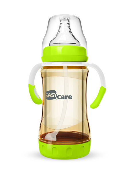 伊斯卡爾160mlPPSU安全玻璃自動奶瓶(綠)