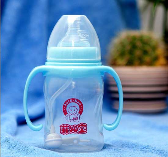 菲兒寶210ML寬口PP全自動菱形奶瓶(藍色)