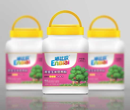 嗯比哎蛋白質(zhì)DHA+鐵配方黃金玉米營養(yǎng)粉