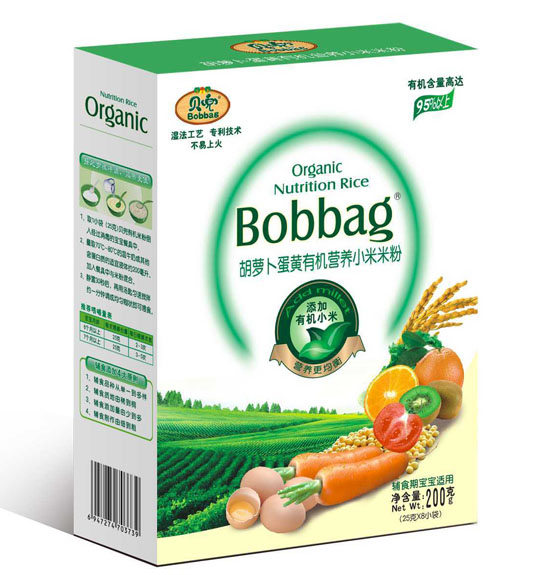 貝兜胡蘿卜蛋黃有機(jī)營(yíng)養(yǎng)小米米粉