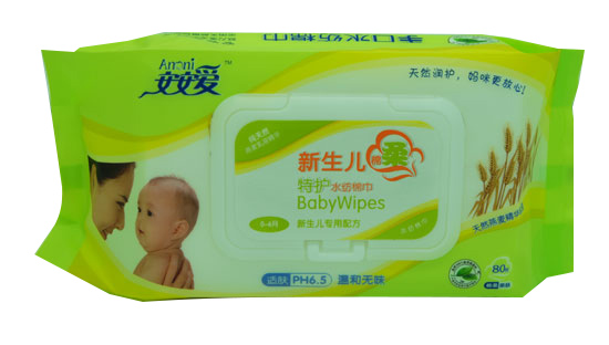安安愛新生兒特護(hù)水紡棉巾80片