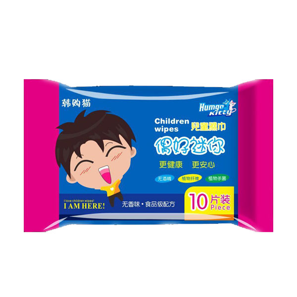 韓國小貓兒童柔濕巾