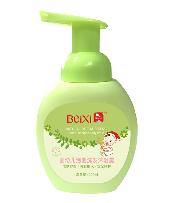 貝璽嬰兒金銀花泡泡洗發(fā)沐浴露