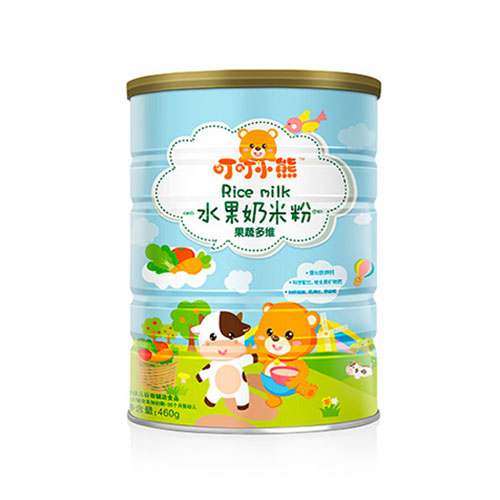 叮叮小熊水果奶米粉罐裝-果蔬多維