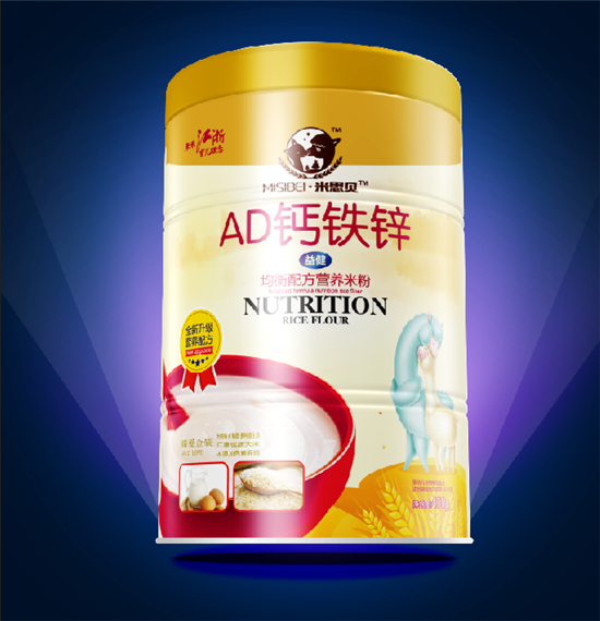 米思貝AD鈣鐵鋅均衡營養(yǎng)米粉