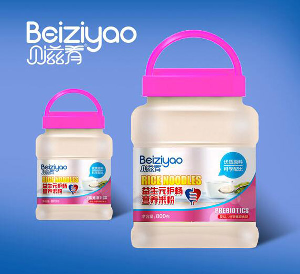 貝滋肴益生元護(hù)暢營養(yǎng)米粉800桶裝