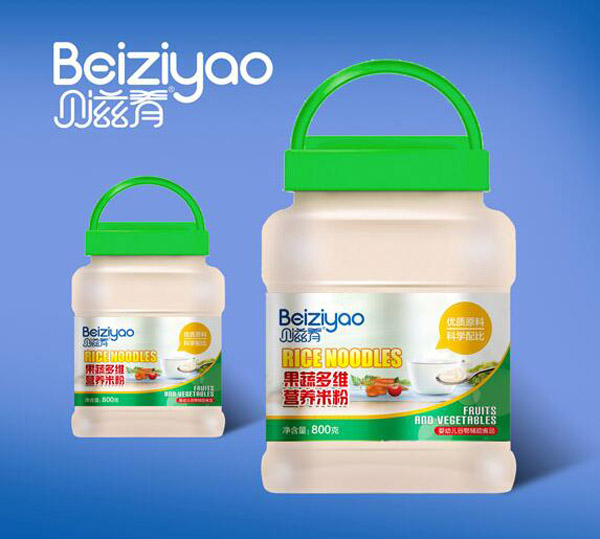 貝滋肴果蔬多維營養(yǎng)米粉800桶裝