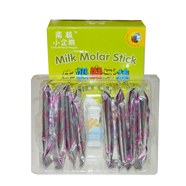 南極小企鵝牛奶磨牙棒核桃味內(nèi)盒