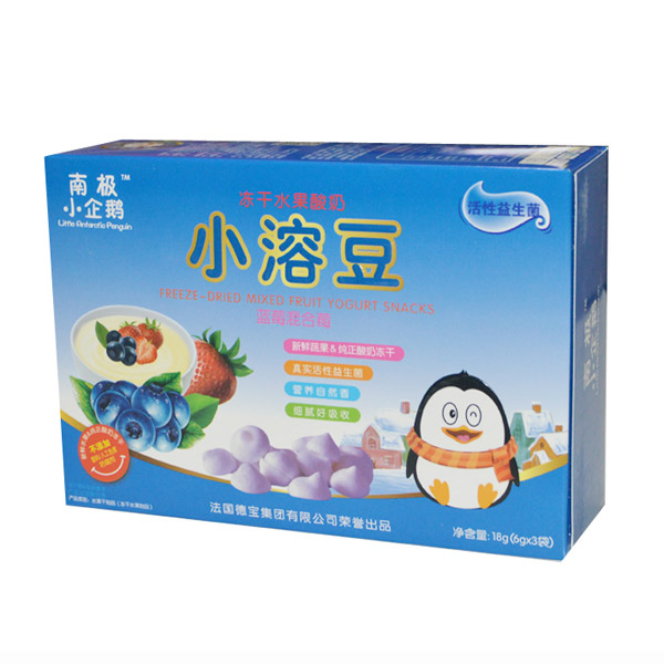 南極小企鵝凍干水果酸奶小溶豆藍(lán)莓混合莓