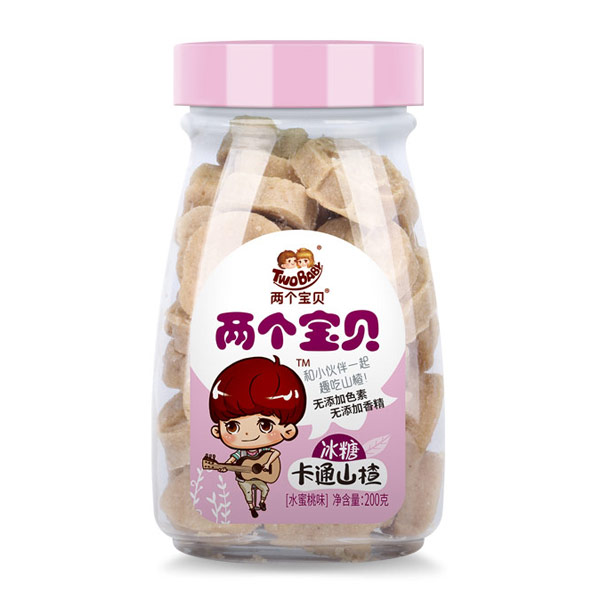 兩個寶貝冰糖卡通山楂水蜜桃味.jpg 兩個寶貝冰糖卡通山楂水蜜桃味.jpg