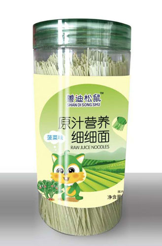 善迪松鼠原汁營養(yǎng)細(xì)細(xì)面-菠菜味