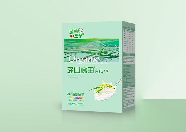 櫻桃王子深山梯田AD鈣鐵鋅配方有機(jī)米乳 盒裝