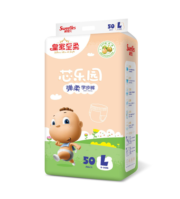 皇家至柔芯樂園彈柔學(xué)步褲L50