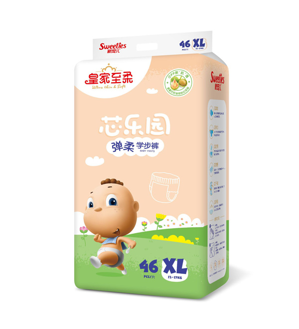 皇家至柔芯樂園彈柔學(xué)步褲XL46