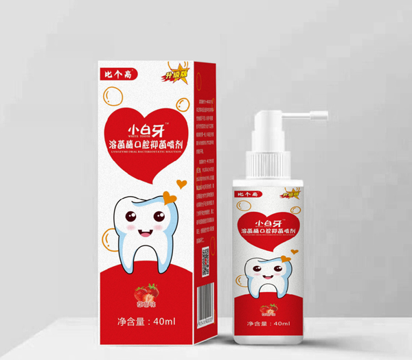 比個高小白牙溶菌酶口腔抑菌噴劑 草莓味