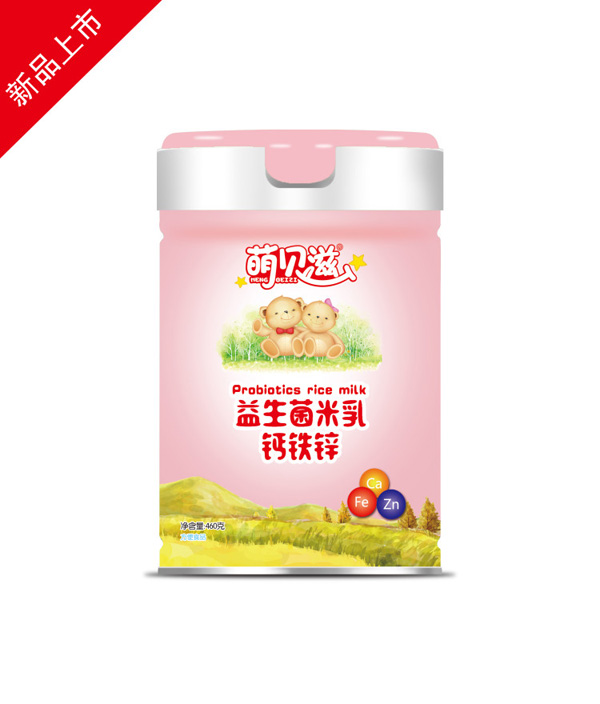 萌貝滋益生菌米乳-鈣鐵鋅