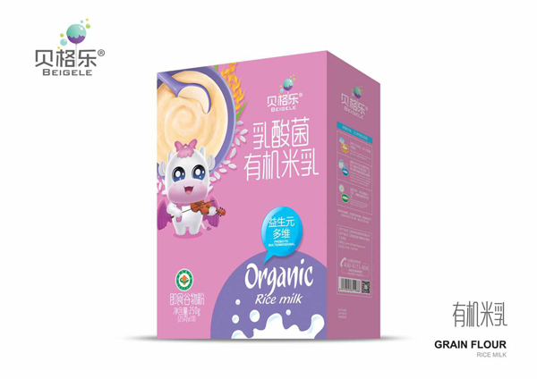 貝格樂乳酸菌有機(jī)米乳-益生元多維 盒裝