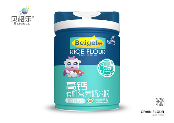 貝格樂高鈣有機(jī)營養(yǎng)奶米粉 聽裝