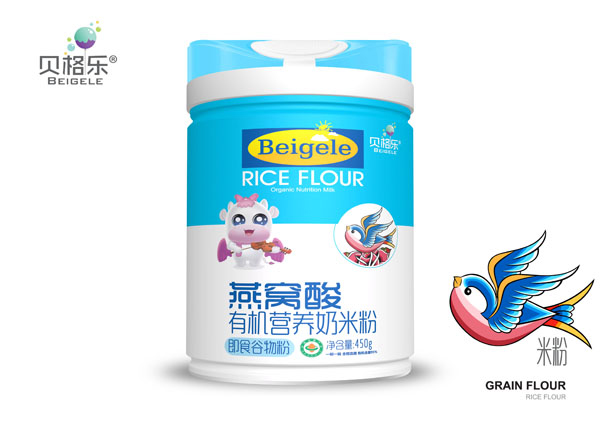 貝格樂燕窩酸有機(jī)營養(yǎng)奶米粉 聽裝