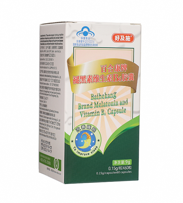 好及施褪黑素維生素B6膠囊