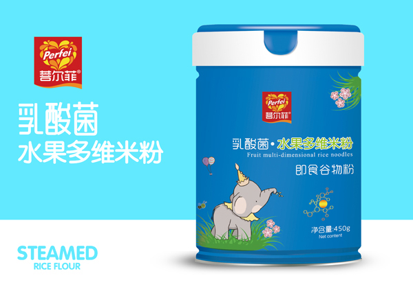 菩爾菲乳酸菌水果多維米粉