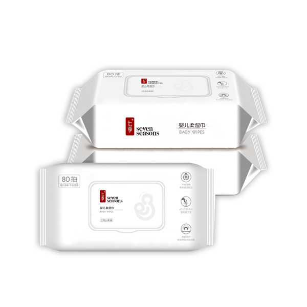 七季嬰兒柔濕巾(80抽3連包)
