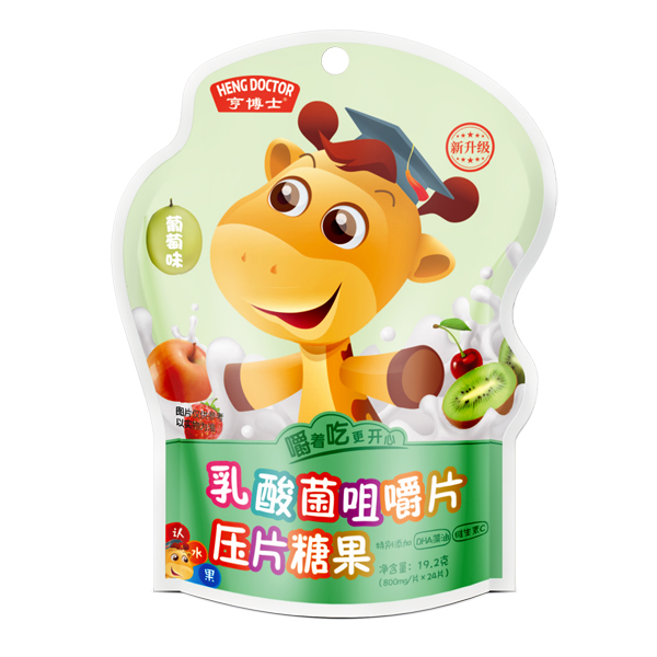 亨博士乳酸菌咀嚼片 葡萄味