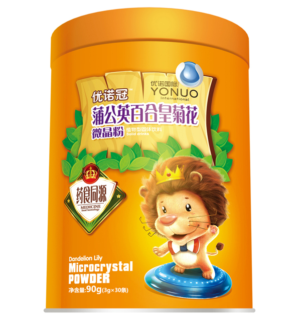 優(yōu)諾冠蒲公英百合皇菊花微晶粉