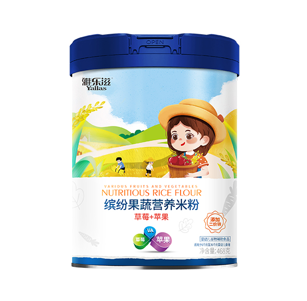 雅樂(lè)滋繽紛果蔬營(yíng)養(yǎng)米粉 草莓+蘋(píng)果