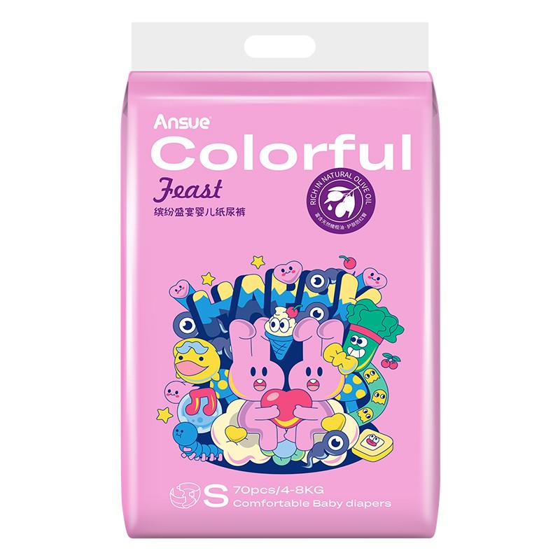 繽紛盛宴嬰兒紙尿褲S