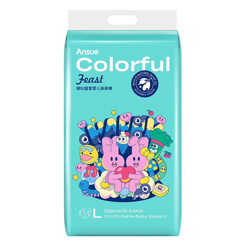 繽紛盛宴嬰兒紙尿褲L