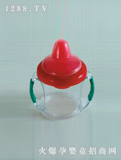 紅蓋雙手柄學飲杯